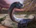 Stylized life reconstruction of Nagatitan chaiyaphumensis within the arid floodplains of Late Early Cretaceous Aptian-Albian Thailand. Image credit: Patchanop Boonsai.