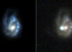 The superluminous supernova SN 2017egm was discovered by ESA’Gaia mission on May 23, 2017; it exploded in a massive barred spiral galaxy known as NGC 3191, shown on the left before the eruption; the image at right, taken on July 1, 2017, shows the supernova outshining the entire galaxy. Image credit: SDSS / PS1 / NOT+ALFSOC / Bose et al.