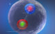 An artist’s impression of the Bc*+ meson. Image credit: Daniel Dominguez / CERN.