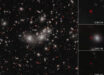 This Webb/NIRCam image shows the little red dot Abell2744-QSO1, magnified and triply imaged by galaxy cluster Abell 2744. Image credit: NASA / ESA / CSA / Lukas Furtak, Ben-Gurion University / Alyssa Pagan, STScI.
