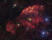 This VST image shows Gum 10 and Gum 11, two nebulae in the southern constellation of Puppis. Image credit: ESO / VPHAS+ Team.