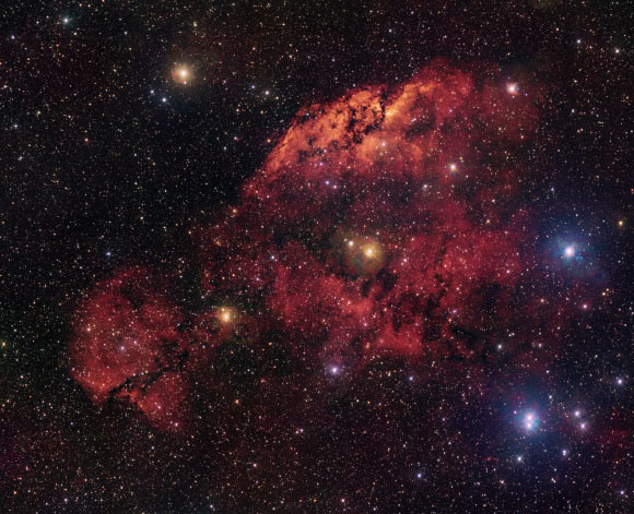 Two Glowing Nebulae Spark Cosmic Pareidolia in New VST Image