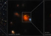The origin of high-energy astrophysical neutrinos remains unresolved, and secure electromagnetic counterparts to individual events are rare despite rapid follow-up. Dusty star-forming galaxies at cosmic noon (redshift of z ≈ 1-4) are natural cosmic-ray calorimeters, yet observational links between these galaxies and neutrinos have remained unknown. Urata et al. report a compact-core, dusty star-forming galaxy within an IceCube localization, JCMT0402-0424, a quadruply lensed galaxy at z = 2.988 located inside the 90% containment region of the IceCube event IC 210922A. Image credit: International Gemini Observatory / NOIRLab / NSF / AURA / ALMA / ESO / NAOJ / NRAO / T.A. Rector, University of Alaska Anchorage & NSF’s NOIRLab / D. de Martin & M. Zamani, NSF’s NOIRLab / Yuji Urata. MITOS Science Co., LTD.