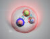 An artist’s impression of the doubly charmed Ωcc⁺ baryon. Image credit: Daniel Dominguez / CERN.