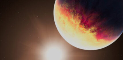 An artist’s impression of the hot-Jupiter exoplanet HD 80606b. Image credit: NASA / ESA / CSA / Joseph Olmsted, STScI.