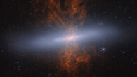 This Webb image shows the edge-on spiral galaxy Messier 82. Image credit: NASA / ESA / CSA / Adam Smercina, STScI, Tufts / Thomas Williams, University of Manchester / Alyssa Pagan, STScI.