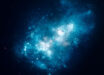 This illustration portrays galaxy MXDFz4.4 when it existed 1.4 billion years after the Big Bang. Image credit: NASA / ESA / Leah Hustak, STScI.