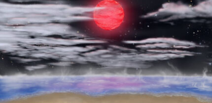 An artist’s conception of the view from the surface of Gliese 3378b. Image credit: Nikolai Berman / UC Irvine.