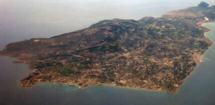 Paliki peninsula on the island of Kefalonia, Ionian Islands, Greece. Image credit: Christos Vittoratos / CC BY-SA 3.0.