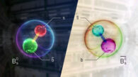 Neutral beauty mesons can turn into their own antimatter opposite and back again. Image credit: Ansar Iqbal / CMS.