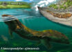 Life reconstruction of Limnospondylus ajimuensis. Image credit: Kanon Tanaka.