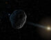 This artist’s concept depicts a near-Earth asteroid with an elongated orbit; a few objects such as these can exhibit significant perturbations in their motion around the Sun and, like 1998 SH2, could turn out to be regular comets with a weak tail and coma. Image credit: NASA / JPL-Caltech.