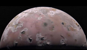 The north polar region of Io was captured by NASA’s Juno spacecraft on December 30, 2023. Image credit: NASA / JPL-Caltech / SwRI / MSSS / Gerald Eichstädt.
