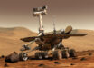 NASA’s Spirit rover on Mars. Image credit: NASA.