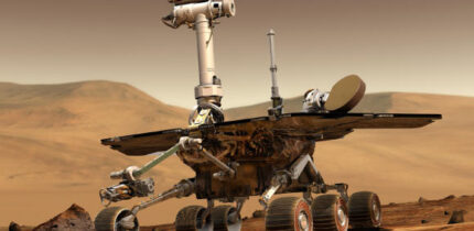 NASA’s Spirit rover on Mars. Image credit: NASA.