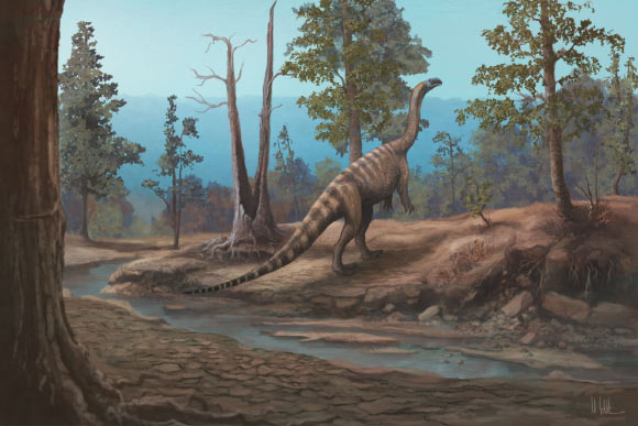 Life reconstruction of Musango matusadonaensis. Image credit: Mark Witton.