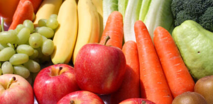 Potassium-rich foods include fruits, vegetables, legumes and dairy. Image credit: Jasmine Lin.