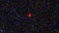 This Webb image shows the MoM-BH*-1 object. Image credit: NASA / ESA / CSA / Webb / Naidu et al., doi: 10.1038/s41586-026-10846-4.