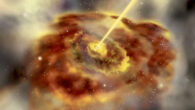Mishra et al. suggest that AGN dust tori host the largest populations of planets in the Universe. Image credit: ESO.
