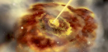 Mishra et al. suggest that AGN dust tori host the largest populations of planets in the Universe. Image credit: ESO.