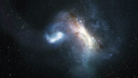 About 11.8 billion years ago, a dwarf galaxy known as LKH merged with the early Milky Way. Image credit: NASA / ESA / Joseph Olmsted, STScI.