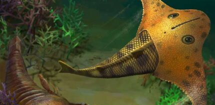 Life reconstruction of Bataspis crux. Image credit: Dinghua Yang.