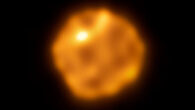 This ALMA image shows the red supergiant star Betelgeuse. Image credit: ALMA / ESO / NAOJ / NRAO / Dent et al.