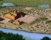 An artist’s conception of Etowah, a Mississippian culture site located on the banks of the Etowah River in Bartow County, Georgia. Image credit: Herb Roe / Sci.News.