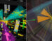 Candidate event displays of double-Higgs boson production as recorded by ATLAS (left) and CMS (right). Image credit: CERN.