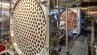 To search for dark matter, LZ uses photomultiplier tubes (shown here before installation in the detector) to capture light from particle interactions. Image credit: Matthew Kapust / Sanford Underground Research Laboratory.