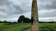 The Devil’s Arrows, the three towering gritstone megaliths on the western outskirts of Boroughbridge, Yorkshire, the United Kingdom. Image credit: Curtin University.