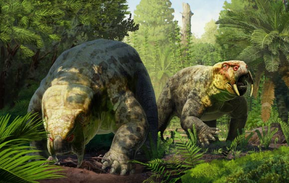 Life reconstruction of Dinodontosaurus isiyavamanda. Image credit: Gabriel Ugueto.