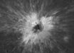 This close-up view of McGetchin crater was taken on December 5, 2025, by the Narrow-Angle Camera (NAC) onboard NASA’s Lunar Reconnaissance Orbiter (LRO). Image credit: NASA Goddard / Intuitive Machines.