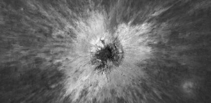 This close-up view of McGetchin crater was taken on December 5, 2025, by the Narrow-Angle Camera (NAC) onboard NASA’s Lunar Reconnaissance Orbiter (LRO). Image credit: NASA Goddard / Intuitive Machines.