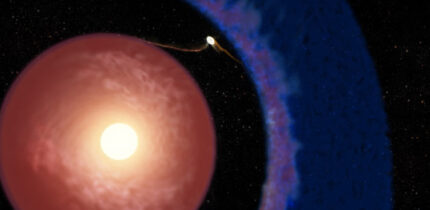 An artist’s concept depicting Elias 2-24b, the youngest exoplanet detected to date, still growing within the disk of gas and dust surrounding its young host star. Image credit: W.M. Keck Observatory / Adam Makarenko.