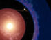 An artist’s concept depicting Elias 2-24b, the youngest exoplanet detected to date, still growing within the disk of gas and dust surrounding its young host star. Image credit: W.M. Keck Observatory / Adam Makarenko.