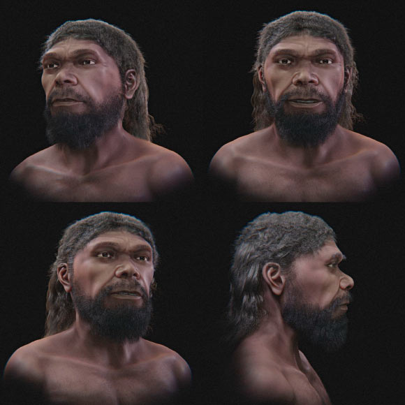 Facial approximation of the Jebel Irhoud hominin. Image credit: Moraes et al., doi: 10.3390/heritage9090369.