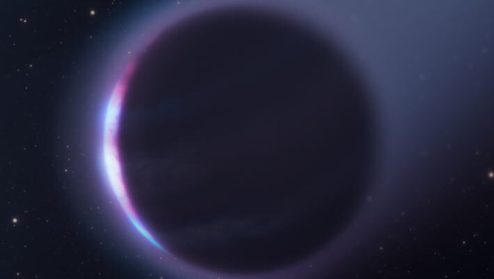 An artist’s impression of the planet HS 0209+0832b. Image credit: NASA / ESA / Leah Hustak, STScI.