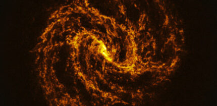 This ALMA image shows the barred spiral galaxy Messier 83. Image credit: ALMA / ESO / NAOJ / NRAO / Koda et al.