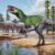 Artists’ rendition of Invictibellatrix amberina with contemporary fauna in the lower part of the Wessex Formation. Image credit: Sergey Krasovskiy / Pedro Salas.