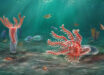 An artist’s impression of Yujingia glutenotunica. Image credit: He et al., doi: 10.1016/j.cub.2026.08.053.