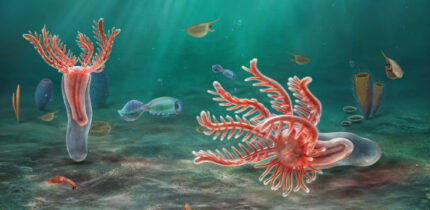 An artist’s impression of Yujingia glutenotunica. Image credit: He et al., doi: 10.1016/j.cub.2026.08.053.