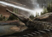 A crocodylian surviving the dinosaur extinction. Image credit: Davide Bonadonna.