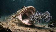 Life reconstruction of Gerrothoroax maritimus. Image credit: Chen Geng / Guizhou University.